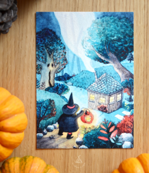 carte sorcière décoration halloween