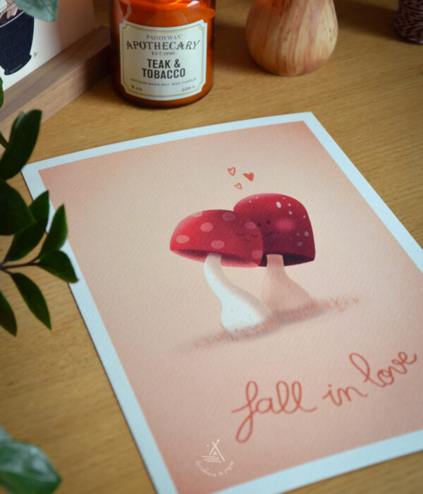 Affiche d'automne Fall in love