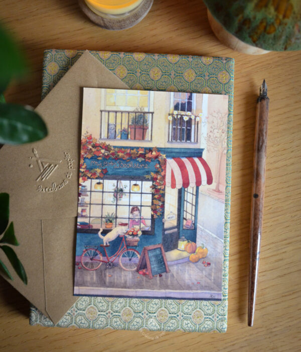Carte illustrée Librairie d'automne – Image 2