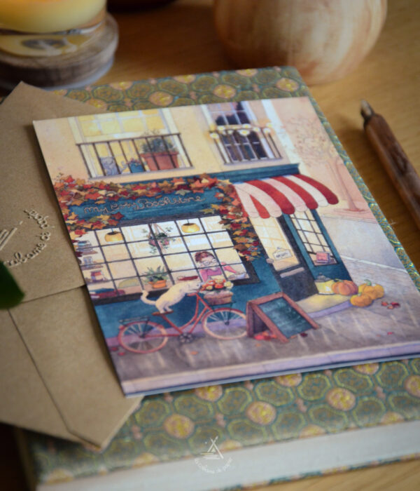 Carte illustrée Librairie d'automne – Image 3