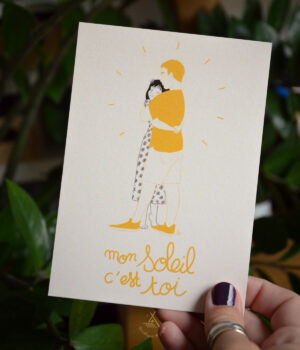 carte d'amour Mon soleil