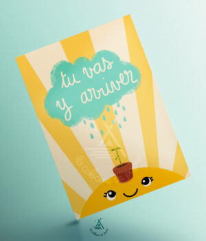 Carte "Tu vas y arriver"