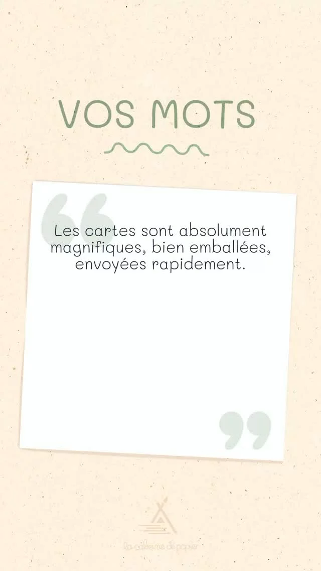 C’est toujours une grande joie de voir mes petites cartes dans vos boutiques, merci pour votre confiance🫶

#avisclients #feedback #papeteriecreative #cartesquifontdubien #papeteriepositive #feelgoodbrand #creationfrançaise #lacabanedepapier